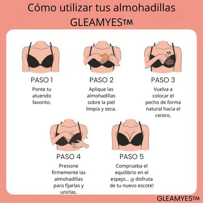 GLEAMYES™️ - SOSTÉN PUSH-UP INVISIBLE – LAVABLE Y REUTILIZABLE