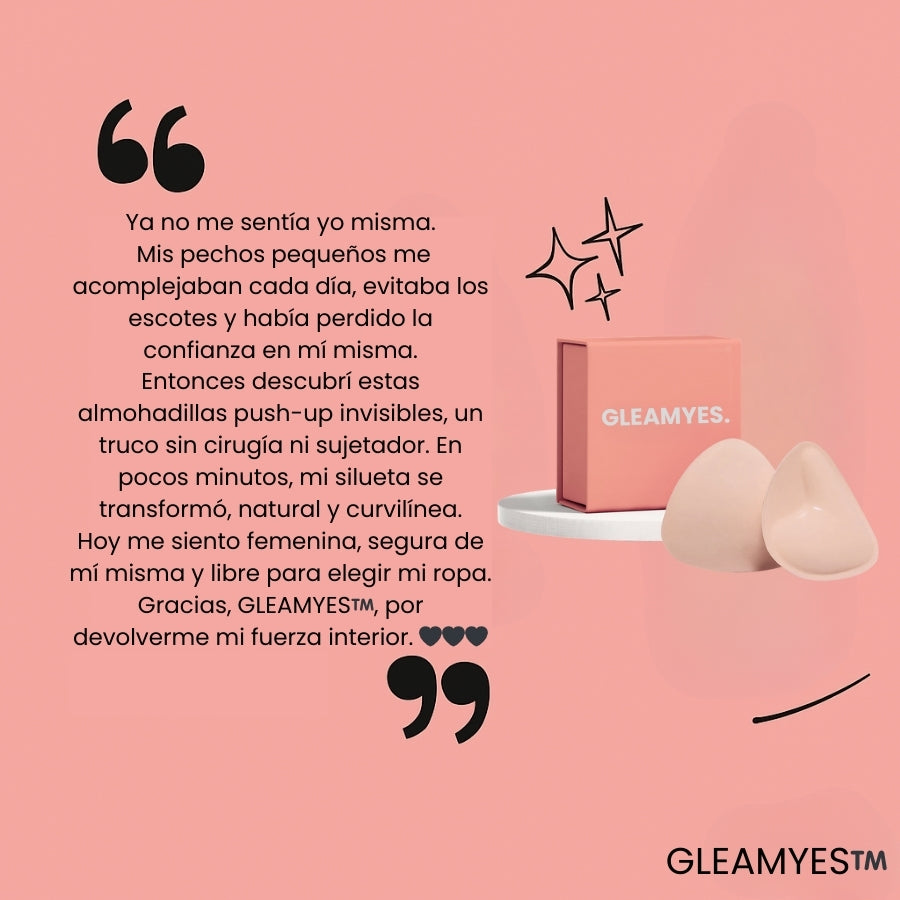 GLEAMYES™️ - SOSTÉN PUSH-UP INVISIBLE – LAVABLE Y REUTILIZABLE