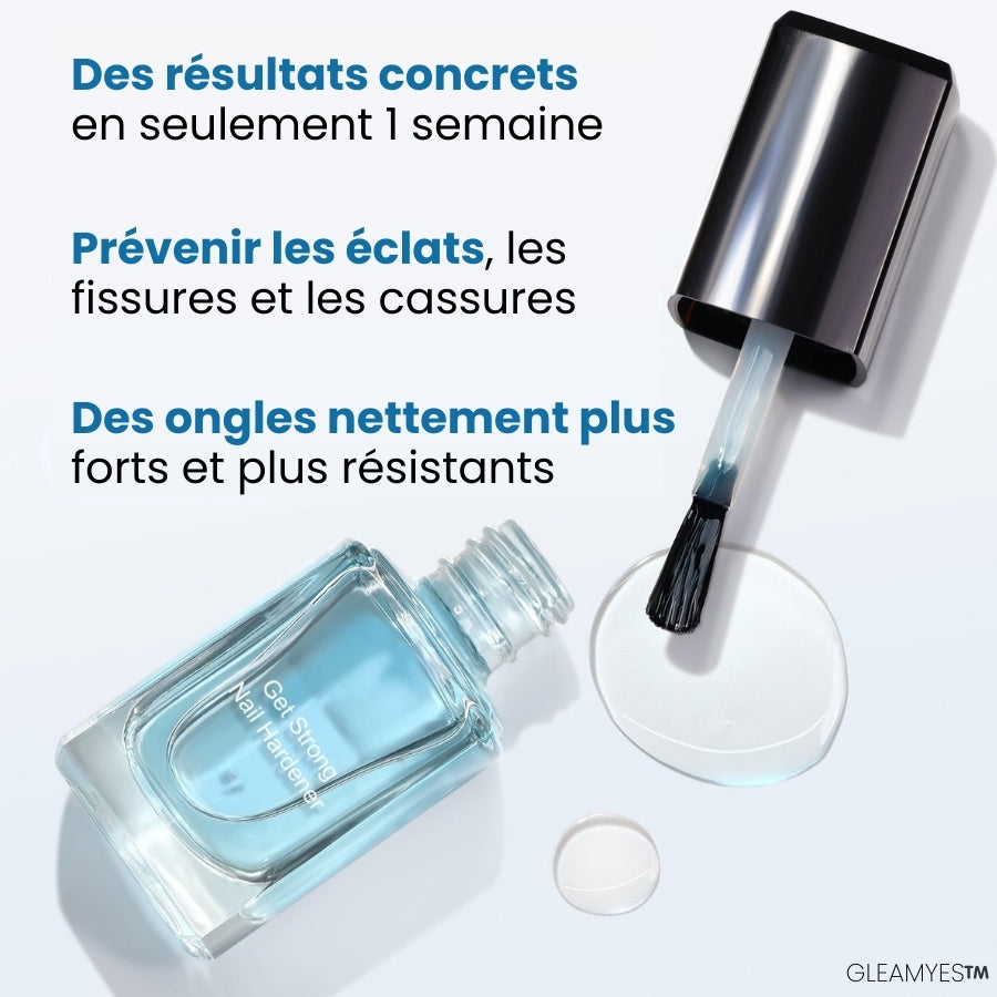 GLEAMYES™️ - Durcisseur Ongles 2-en-1 Fortifiant & Protecteur